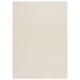 Shaggy Rug Cream White 7'x9' Polyester