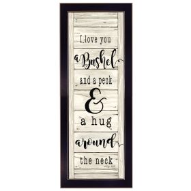 "Hug Around the Neck" By Cindy Jacobs, Printed Wall Art, Ready To Hang Framed Poster, Black Frame