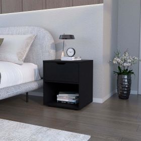 Nightstand Altheimer, Bedroom, Black