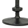 Stonebriar Table Top 5" Traditional Cast Iron Candlestick Holder Set, Black, 2 Pieces