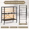 Multi-usage Foldable Shelving with Adjustable Shelves