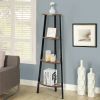 4-Tier Corner Shelf Metal Storage Rack Bookcase Plant Display Stand