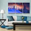 3 Panels Framed Winter Forest Canvas Wall Art Decor,3 Pieces Mordern Canvas Decoration Painting for Office,Dining room,Living room, Bedroom Decor-Read