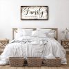 Family is Everything Wall Decor-Rustic Family Quote Print Canvas for Farmhouse-Family Signs Canvas Wall Art-Retro Artwork Wall Decoration for Living R