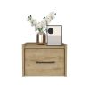 Floating Nightstand Calion, Bedroom, Macadamia