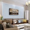 Canvas Wall Art for Living Room,Family Wall Art,Family Grateful Thankful Blessed Wall Decor,Family Quotes Canvas Prints Painting Framed Artwork Pictur