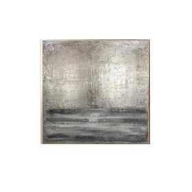 Silver Gray Painting Large hand painted Abstract Painting Texture Paintings on Canvas Office decoration wall Paintings Wall Art (size: 70x70cm)