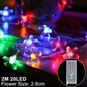 Snowflake Led Light Christmas Decorations For Home Hanging Garland (Color: Dark Khaki)