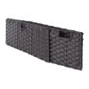 Melanie 3-Pc Foldable Woven Fiber Basket Set; Chocolate