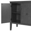 Accent Storage Cabinet with Adjustable Shelf - Wooden Construction for Entryway, Living Room, Bedroom