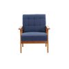 Leisure Chair with Solid Wood Armrest and Feet, Mid-Century Modern Accent chair, for Living Room Bedroom Studio chair