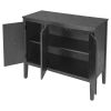 Accent Storage Cabinet with Adjustable Shelf - Wooden Construction for Entryway, Living Room, Bedroom