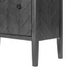 Accent Storage Cabinet with Adjustable Shelf - Wooden Construction for Entryway, Living Room, Bedroom