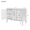 Accent Storage Cabinet with Adjustable Shelf - Wooden Construction for Entryway, Living Room, Bedroom