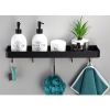 Bathroom Towel Rack with Hook and Rod Apace Aluminum Shelf